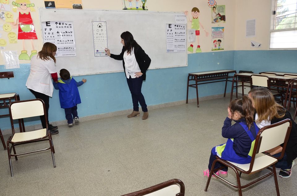 fotografia durante la campaña pruebas de vision